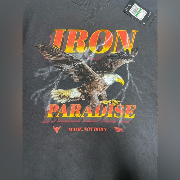 Under Armour “Iron Paradise” Graphic Short Sleeve Sweatshirt - Picture 1 of 8